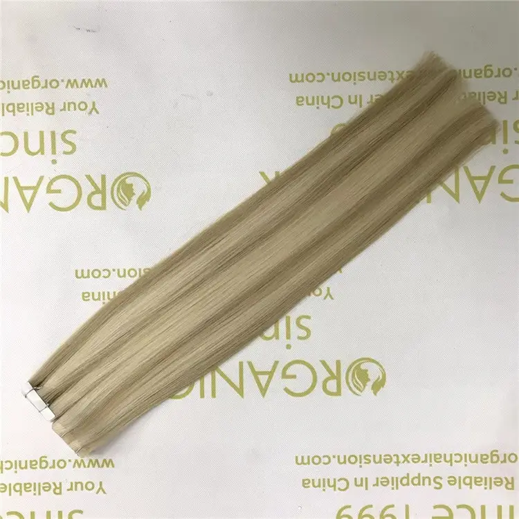 Wholesale human cuticle remy invisible tape in hair extensions piano color P16/60 X403